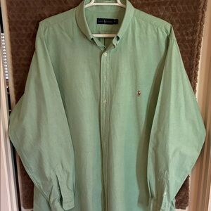 Ralph Lauren Light Mint Green Button-Down Shirt